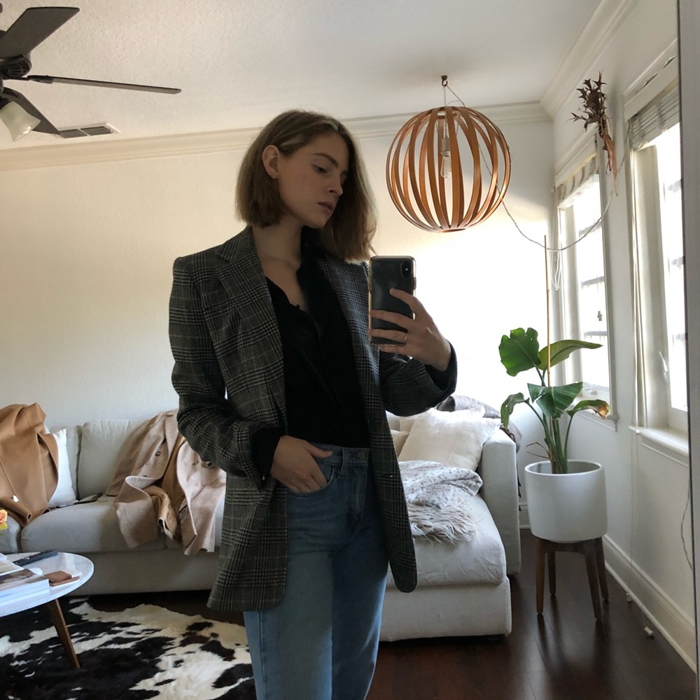 Checked Blazer - image 6